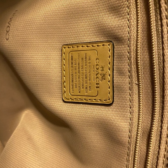 COACH Purse Black Off-White LRG Authentic  Leather - Picture 10 of 10